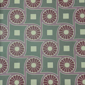 Retro Oranges Wallpaper - Purple/Grey