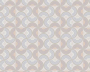 Purple Wallpaper: Baroque Pattern II Wallpaper - Light Grey
