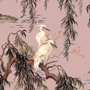 Zeus Hybrid Mural Wallpaper - House of Hackney - Blush