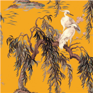 Zeus Hybrid Mural Wallpaper - House of Hackney - Ochre
