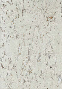 Lasmin Cork Metallic Wallpaper - Silver Frost