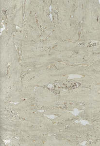 Lasmin Cork Metallic Wallpaper - Taupe/Gold