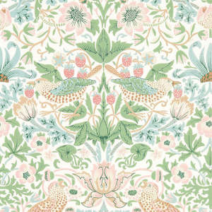 Strawberry Thief Wallpaper - Cochineal Pink