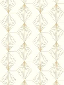 French Affair Wallpaper - Cream Gold