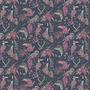 Audubon by Emma J Shipley Wallpaper - Pink