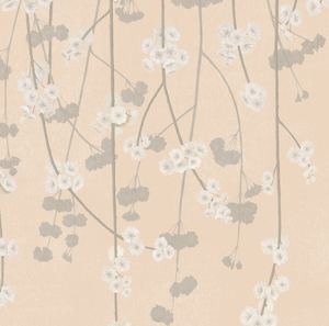 Tropical Wallpaper: Cherry Blossom Wallpaper - Peach