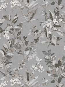 Meadow Whisper - Architects Wallpaper - Grey