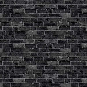 House Brick Wallpaper - Charcoal