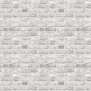 Vintage Brick Wallpaper - Grey