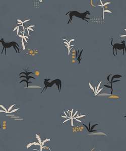 Prehistoric Animal Wallpaper - Blue