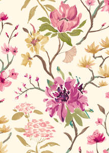 Asian Wallpaper: Saku Wallpaper - Vintage Plum