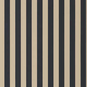 Modern: Elizabeth Stripes Wallpaper - Noir Fusain