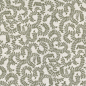 Leaf Scroll Bloom Britannia Eco Friendly Curtain Fabric - 3 Colours