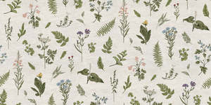 Fabricshop: Monty Bloom Britannia Eco Friendly Curtain Fabric - Multicolour