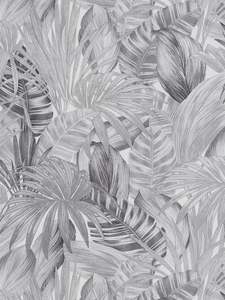 As Creation: Jungle Sketch Wallpaper - Grey