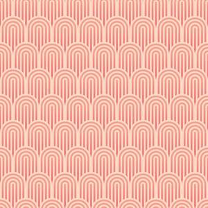 Art Deco Wallpaper: Retro Arch Wallpaper - Blush Pink