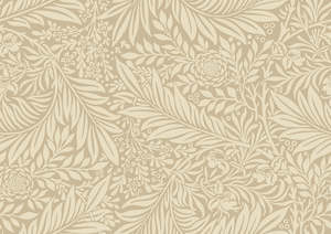 Floral Wallpaper: Leaf Vine Wallpaper - Straw