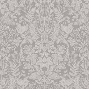 Loxley - Floral Tapestry Wallpaper - Grey- Discontinuing