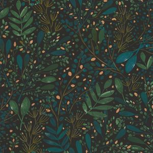 Exclusive: Joy Wallpaper - Dark Green/Blue