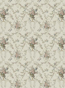 Murals 1: Sample - Rose Antique - Custom Sized Wallpaper Mural (per m2) - White Multi