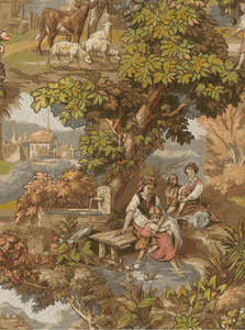 Murals 1: Sample - Vintage Landscape - Custom Sized Wallpaper Mural (per m2) - Multi
