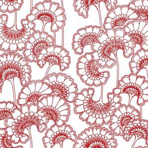 Japanese Floral Wallpaper - Florence Broadhurst - Tanami