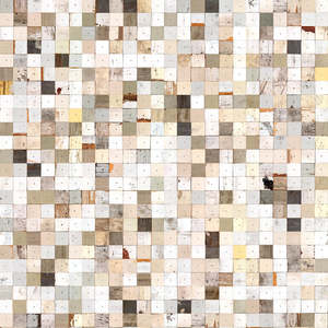 Coloured Mosaic Squares by Piet Hein Eek Wallpaper - Multiple Muted Colours