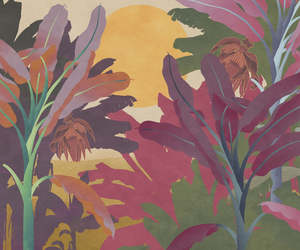 Yellow Wallpaper: Vida Loca - Custom Sized Wallpaper Mural (per m2)