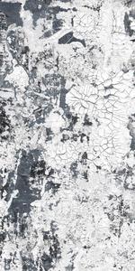 Metallic Wallpaper: Safari Shabby Chic Wallpaper Mural - Steel