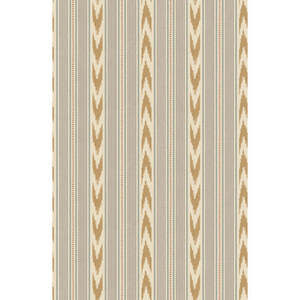 Newport Stripe by Mulberry Home Wallpaper - Blue/Sand
