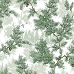 Geometric Wallpaper: Sommargläntan Wallpaper - Green