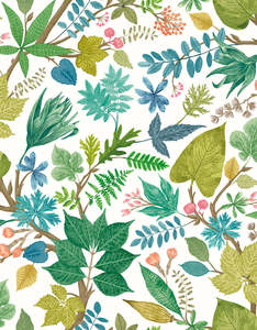 Lush Leaves Wallpaper - Ohpopsi - Fresh Fern