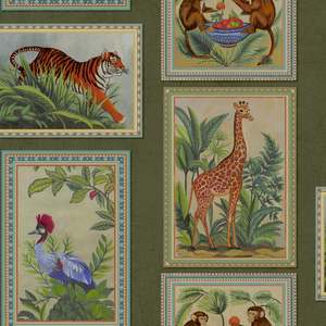 Menagerie Wallpaper - Green