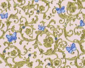 Versace Florals Wallpaper (Versace 3 Collection) - Blue/Green