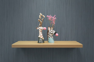 Instock Wallpaper: Nobile Architects Textured Heavy Weight WIDE Vinyl Wallpaper - Denim Grey