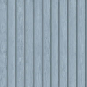 Acacia Wood Slat Wallpaper - Blue - Last Roll