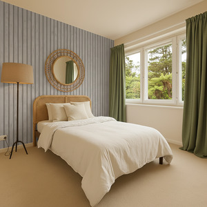 Acacia Wood Slat Wallpaper - Grey - LAST 7 ROLLS