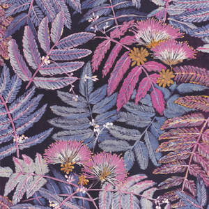 Purple Wallpaper: Botanica Albizia Wallpaper - Purple and Pink