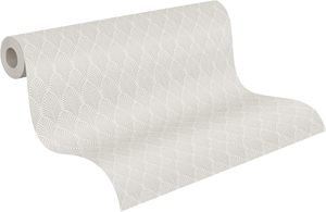 Clearance: Pop Style Art Deco White Wallpaper - 12 Rolls Due in September
