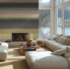 The Wall 4 - Hybrid Wallpaper Mural - Hot Spots - Horizon Stripes