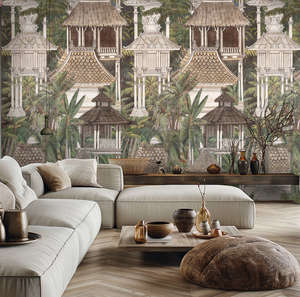 The Wall 4 - Hybrid Wallpaper Mural - Hot Spots - Pagoda