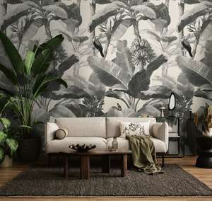 The Wall 4 - Wallpaper Panel - Monochrome Jungle