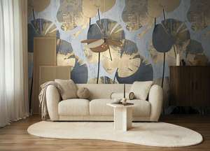 As Creation: The Wall 4 - Wallpaper Panel - Glamour Leaf