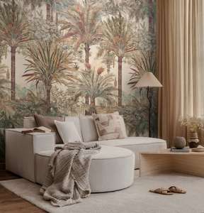 The Wall 4 - Wallpaper Panel - Subtle Palms