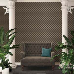 Hex Glamour Heavy Weight Wallpaper - Black & Gold