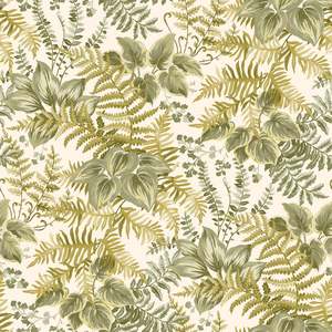 Rowan – Foliage Wallpaper – Cream/Ochre