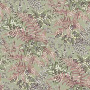Rowan – Foliage Wallpaper – Sage/Blush