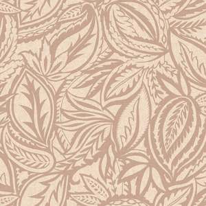 Musa – Paisley Leaf Wallpaper – Blush