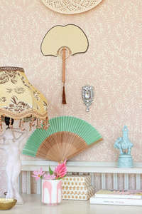 Pink Wallpaper: French Blond Wallpaper - Nude Pink