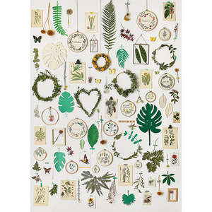 La Vie Green Panel Mural